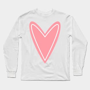 Pink Heart Long Sleeve T-Shirt